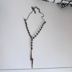 Diamond Lightning Bolt Necklace